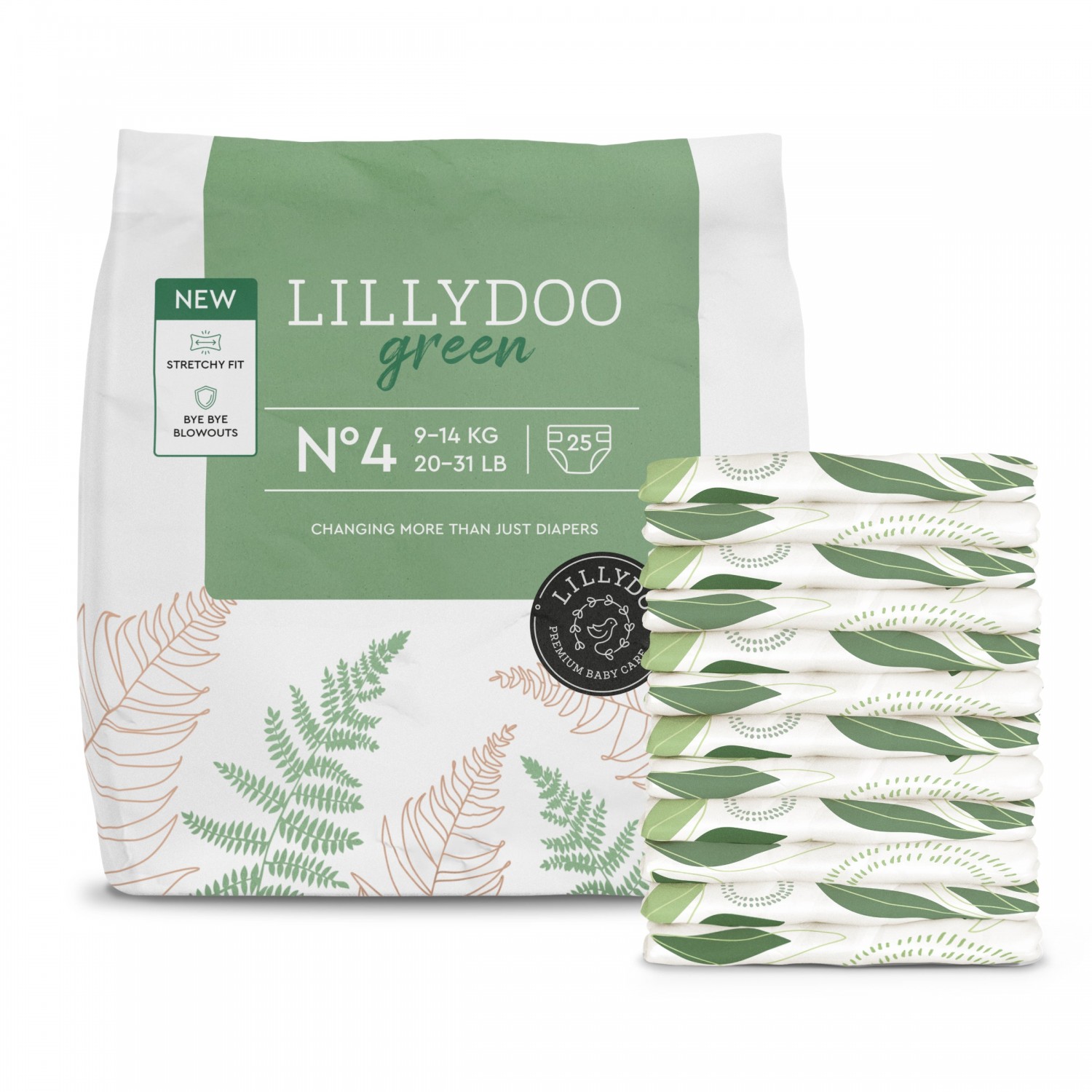 Pannolini Lillydoo Green Taglia 4 (kg 9-14) Pannolini Lillydoo Green Taglia 4 (kg 9-14)