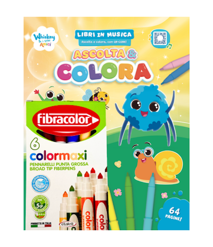 Whiskey & i suoi Amici - Ascolta e Colora