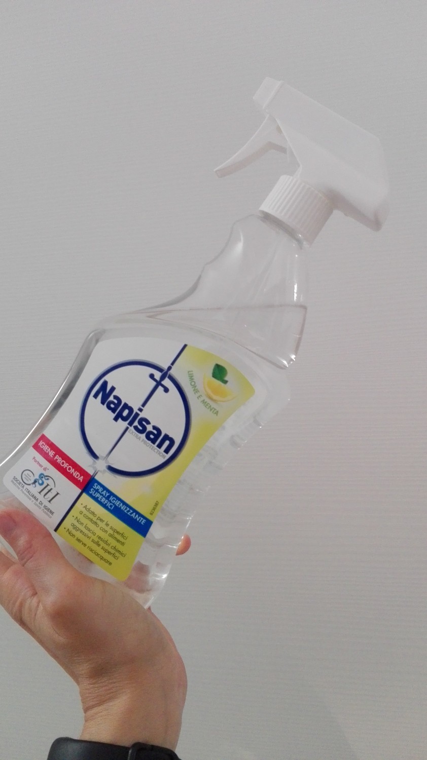 Napisan SPRAY IGIENIZZANTE SUPERFICI Limone e Menta 750ml Igiene Pulizia  Casa •