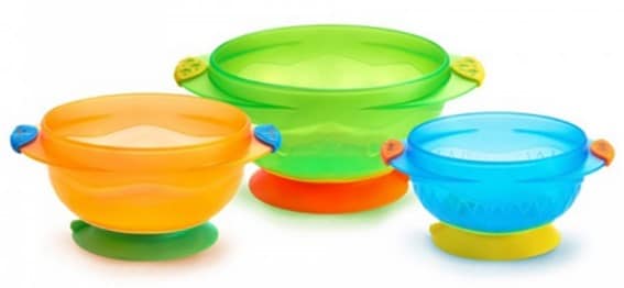 Set 3 Tazze Stay Put Suction Bowl
