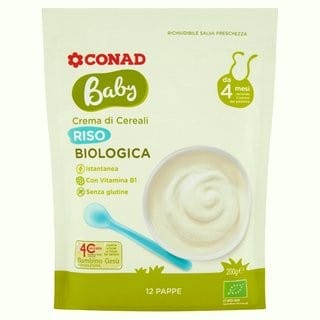 Baby Crema di Cereali Riso Biologica - MammacheTest