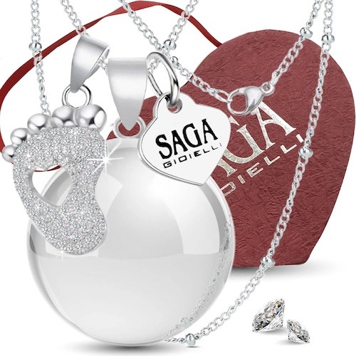 Collana-Chiama-Angeli-Sfera-Charm-Piedino-Cristalli-Saga-Gioielli