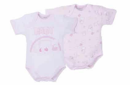 Set 2 Body Neonata Scollo all'Americana