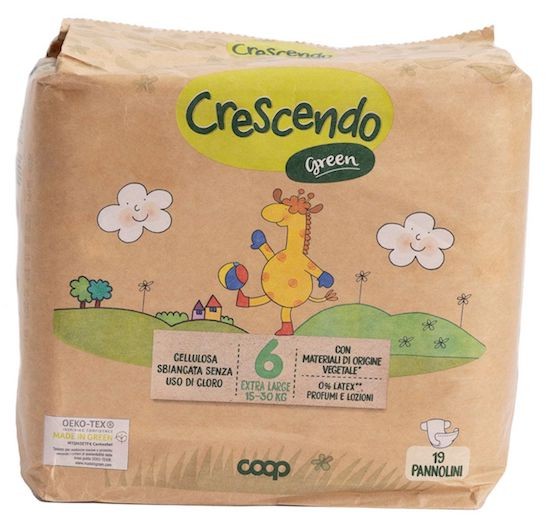 pannolini Crescendo Coop_Green taglia Extra Large
