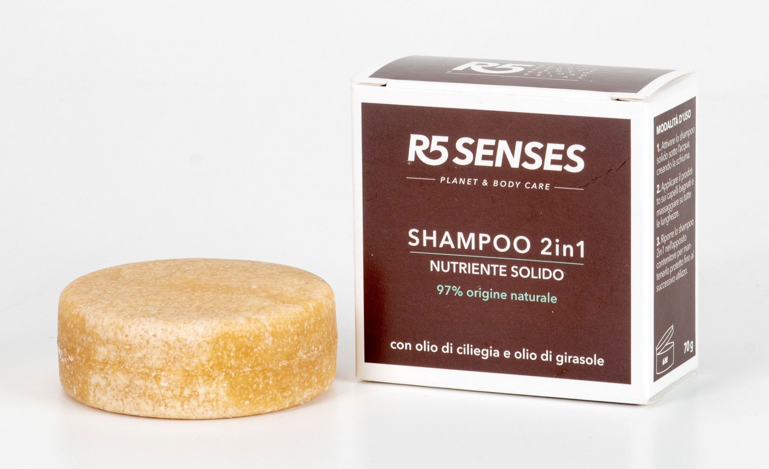 R5 Senses Shampoo 2 in 1 Nutriente Solido di R5 Living