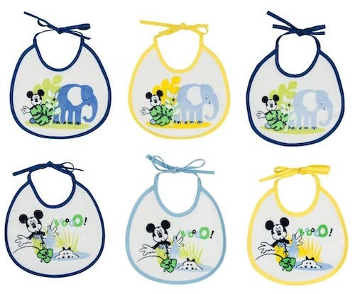 Kit 7 bavaglini neonato/a Disney giorni della settimana