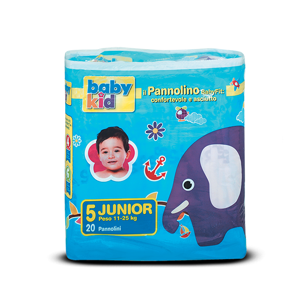 Pannolini Baby Kid Taglia 5 Junior (11-25 kg)