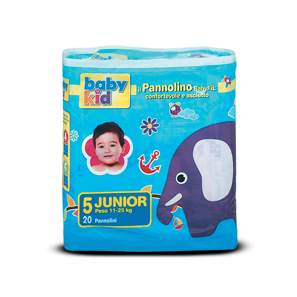 Pannolini Baby Kid Taglia 5 Junior (11-25 kg)