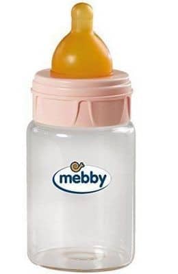 Mebby Biberon Vetro con Tettarella in Lattice 180 ml