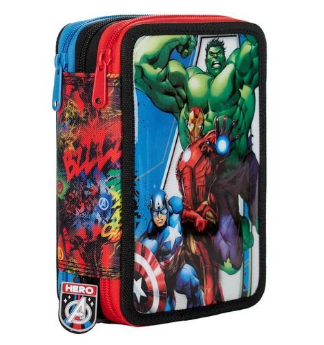 Astuccio Scuola Triplo Avengers