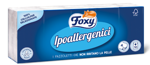 Fazzoletti Foxy Ipoallergenici - MammacheTest