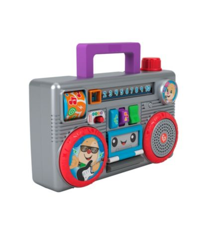 Fisher-Price – Ridi & Impara Stereo Baby DJ – Edizione multilingue, gioco  attività musicale con contenuti didattici per neonati e bambini piccoli,  Giocattolo per Bambini 6+ Mesi, HHX10 – Giochi e Prodotti