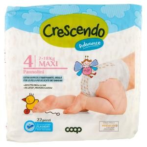 Pannolini Crescendo Coop Advance Taglia 4 Maxi (7-18 kg) - MammacheTest