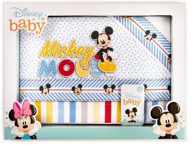 Set-lenzuola-culla-e-carrozzina Mickey Mouse ellepi