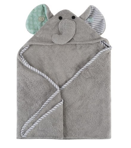 Asciugamano Baby con Cappuccio Ellie l’Elefante Zoocchini