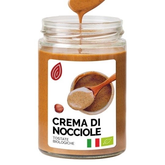 Crema-di-Nocciole-Tostate-bio-Italiane-Frutta e Bacche