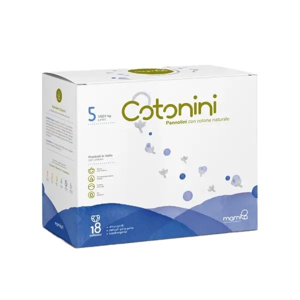Pannolini Cotonini Greenbox Taglia 5 Junior (15-22 kg)