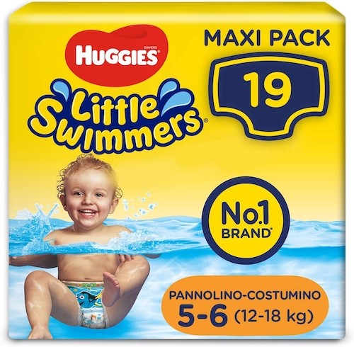 Little Swimmers Pannolini-Costumini Taglia 5-6 anni (12-18 kg) Huggies