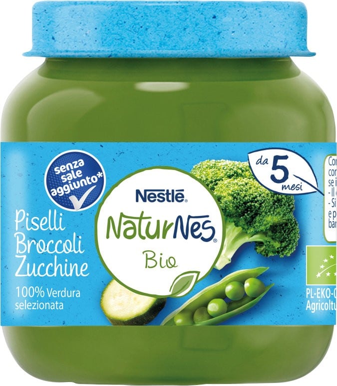 Omogeneizzato verdure Piselli Broccoli zucchine