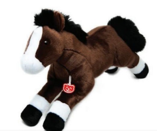 Peluche cavallo marrone