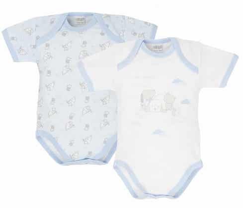 Set 2 Body Caldo Cotone Cuccioli Scollo Americana