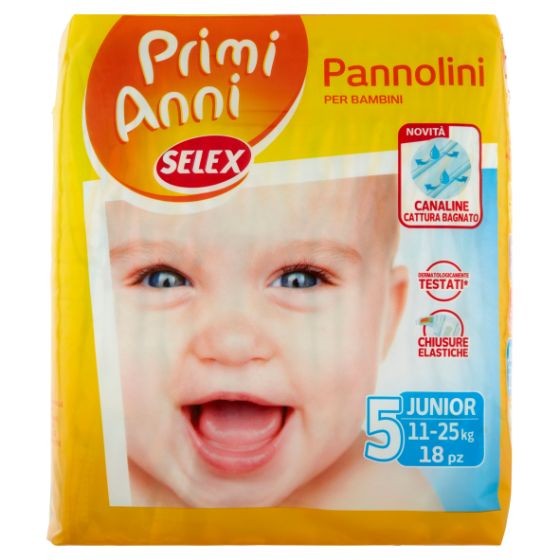 Pannolini Selex Primi Anni Taglia Junior (11-25 kg)