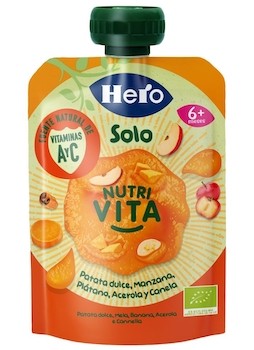 Frutta Frullata NutriVita - Patata Dolce, Mela, Banana, Acerola e Cannella - Hero Bio