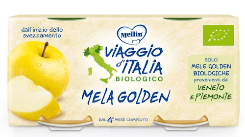 Omogenizzato-Mela-Golden-Viaggio-italia-Mellin
