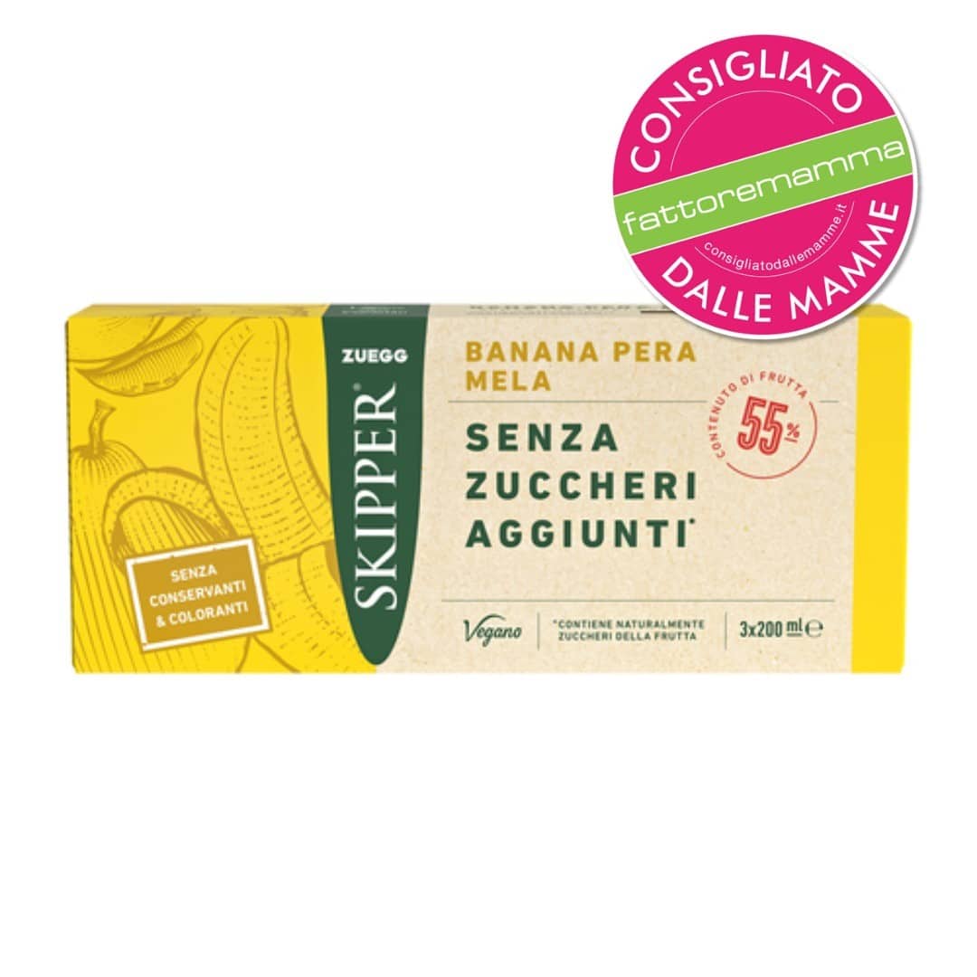 Skipper Senza Zuccheri Aggiunti banana mela pera