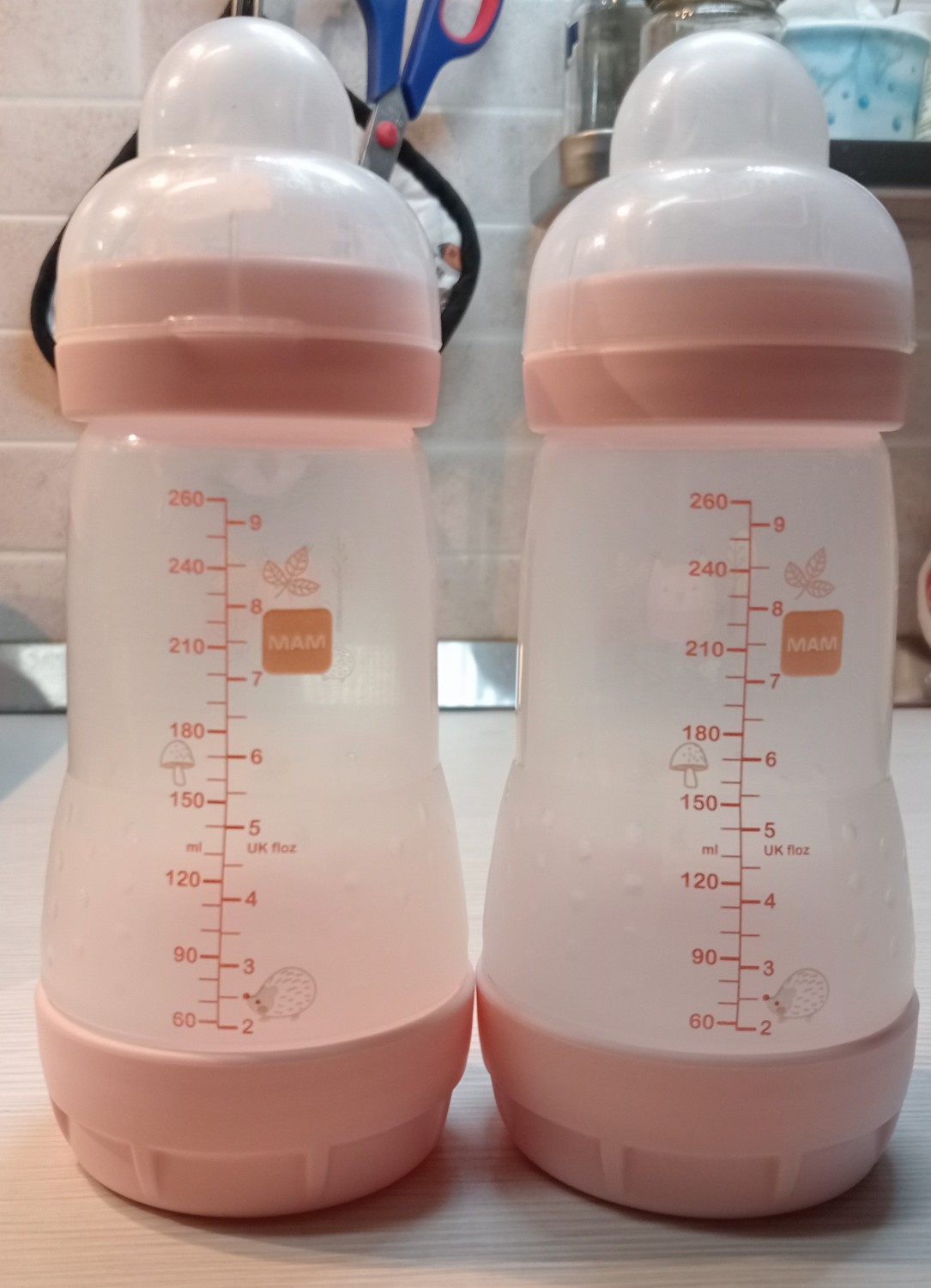 Mam - Set di biberon anti coliche, 260 ml, 0 - 6 mesi, flusso tipo