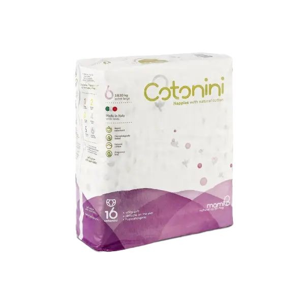 Pannolini Cotonini Classic Taglia 6 Extra Large (16-30 kg)