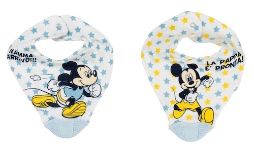 2-bavaglini-a-bandana-topolino-con-accessorio-da-dentizione: