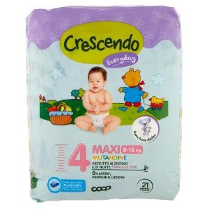 Mutandine Crescendo Coop Everyday Taglia 4  Maxi (8-15 kg)