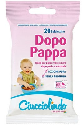 Salviettine Ciucciolindo dopo pappa