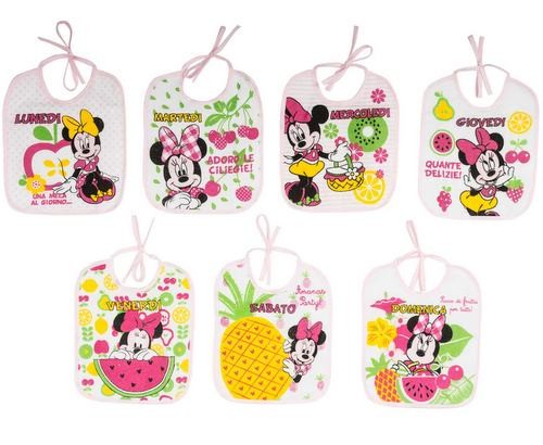 Set 7 bavaglini Settimana Minnie