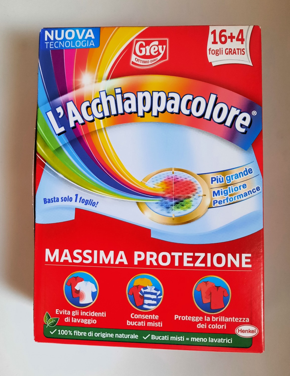 Grey L'Acchiappacolore Massima Protezione - MammacheTest