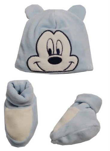 Ellepi Set Cuffia e Babucce Disney Baby Mickey Mouse