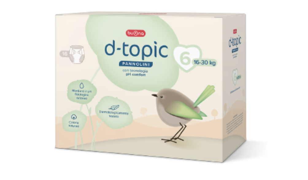 Pannolini D-Topic Taglia 6 (16-30 kg)