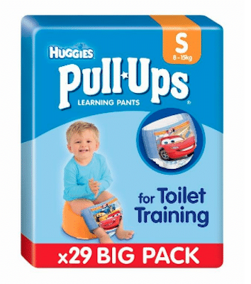 Mutandine Assorbenti Pull-Ups per Bambino Taglia S (8-15 kg)