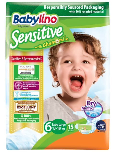 Pannolini Sensitive Babylino Taglia 6