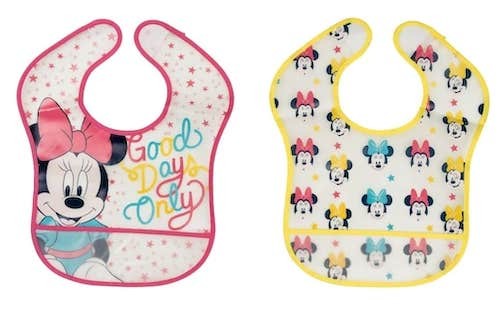 Set 2 Bavaglini Minnie Impermeabili