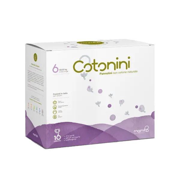 Pannolini Cotonini Greenbox Taglia 6 Extra Large (16-30 kg)