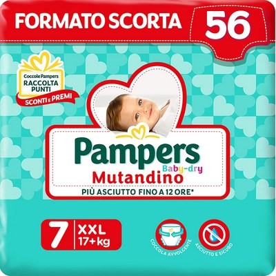 Pannolini Mutandino baby Bry taglia 7 XXL 17+ Kg