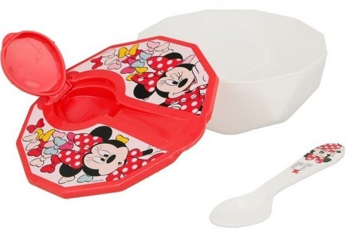 Set Pappa Minnie con Coperchio e Cucchiaio