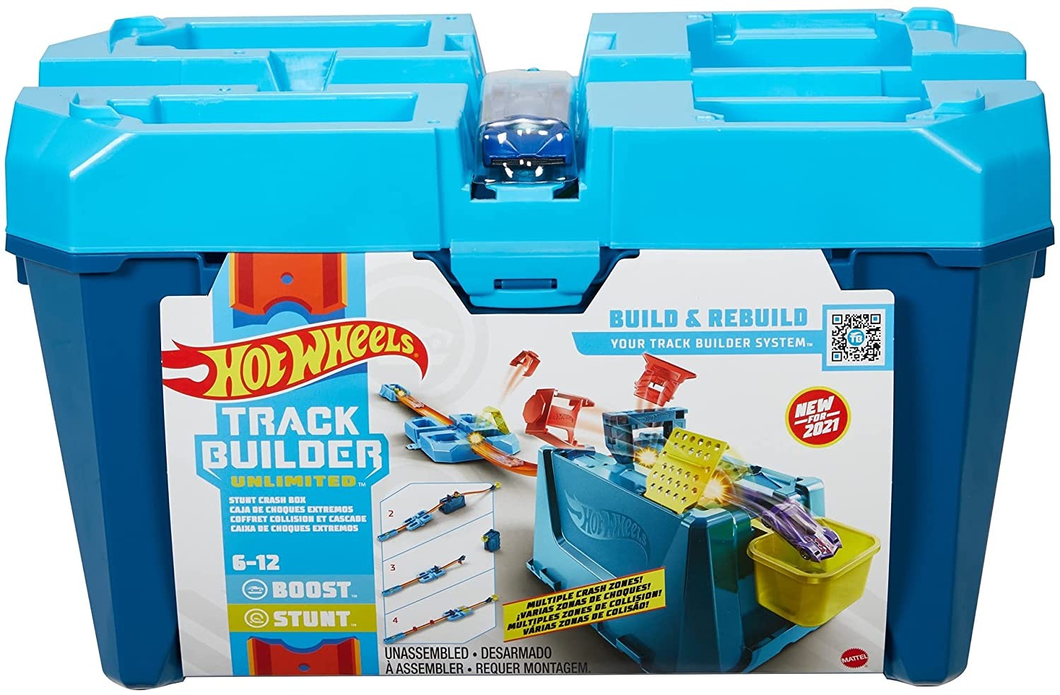 Hot Wheels Track Builder Box Scontri Acrobatici