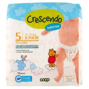 Pannolini Crescendo Coop Advance Taglia 5 Junior (11-25 kg)