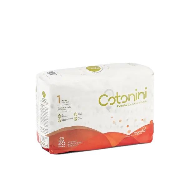 Pannolini Cotonini Classic Taglia 1 New Born (2-5 kg)