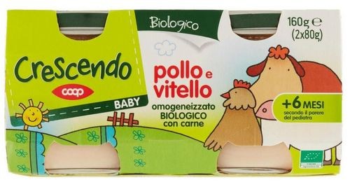 omogeneizzato di carne biologico - Pollo e vitello