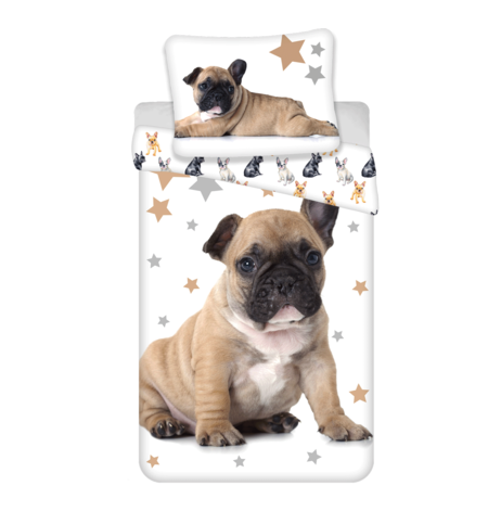 Parure Copripiumino per Letto Singolo Bulldog