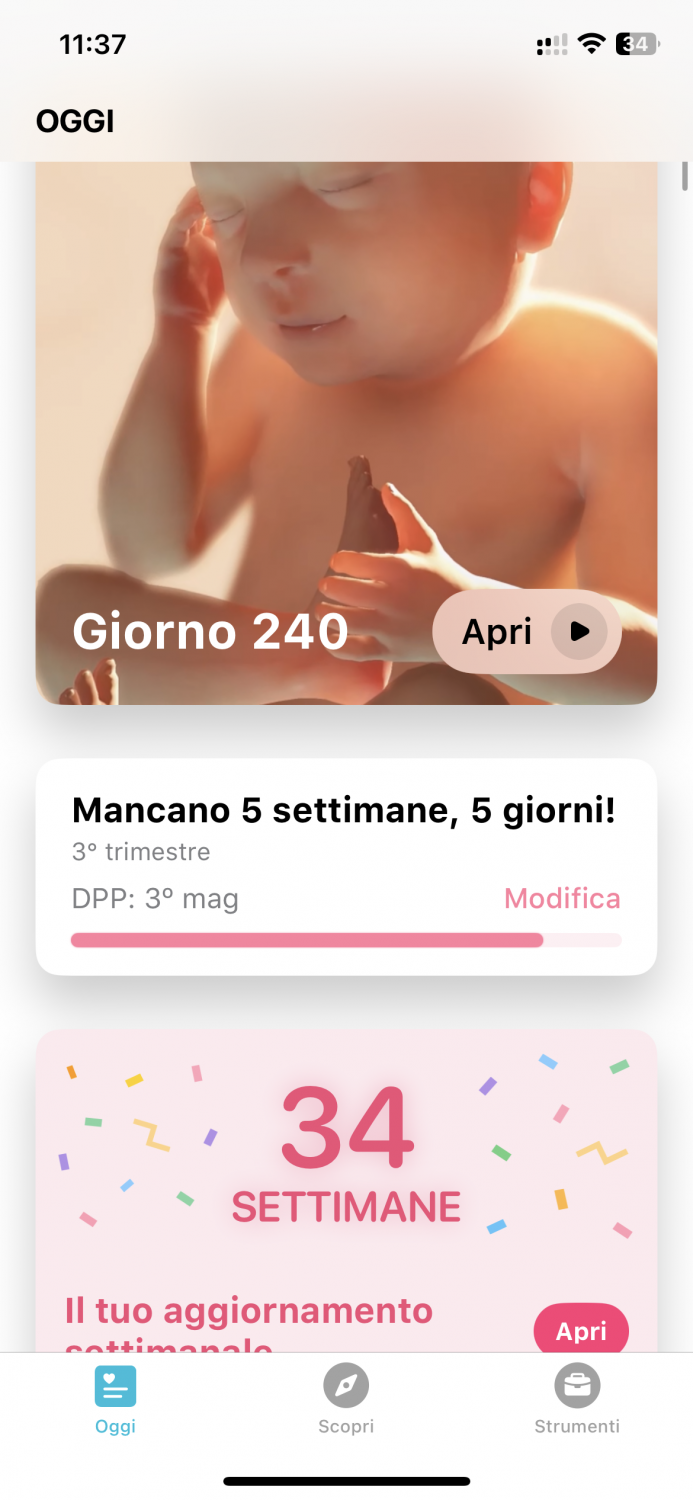 Conteggio settimane mancanti